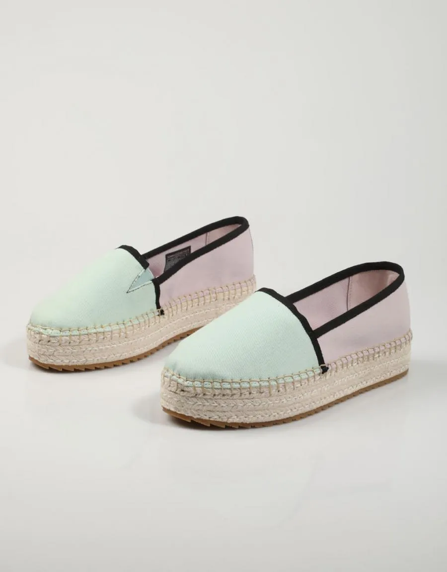  alparcatas TOMMY HILFIGER Tommy Jeans Flatform Espadrille en Multicolor 78610