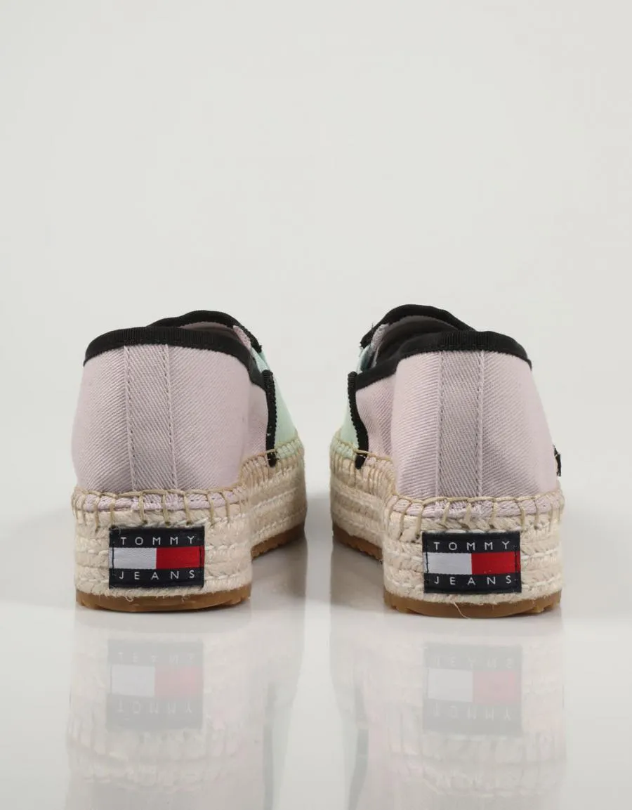  alparcatas TOMMY HILFIGER Tommy Jeans Flatform Espadrille en Multicolor 78610