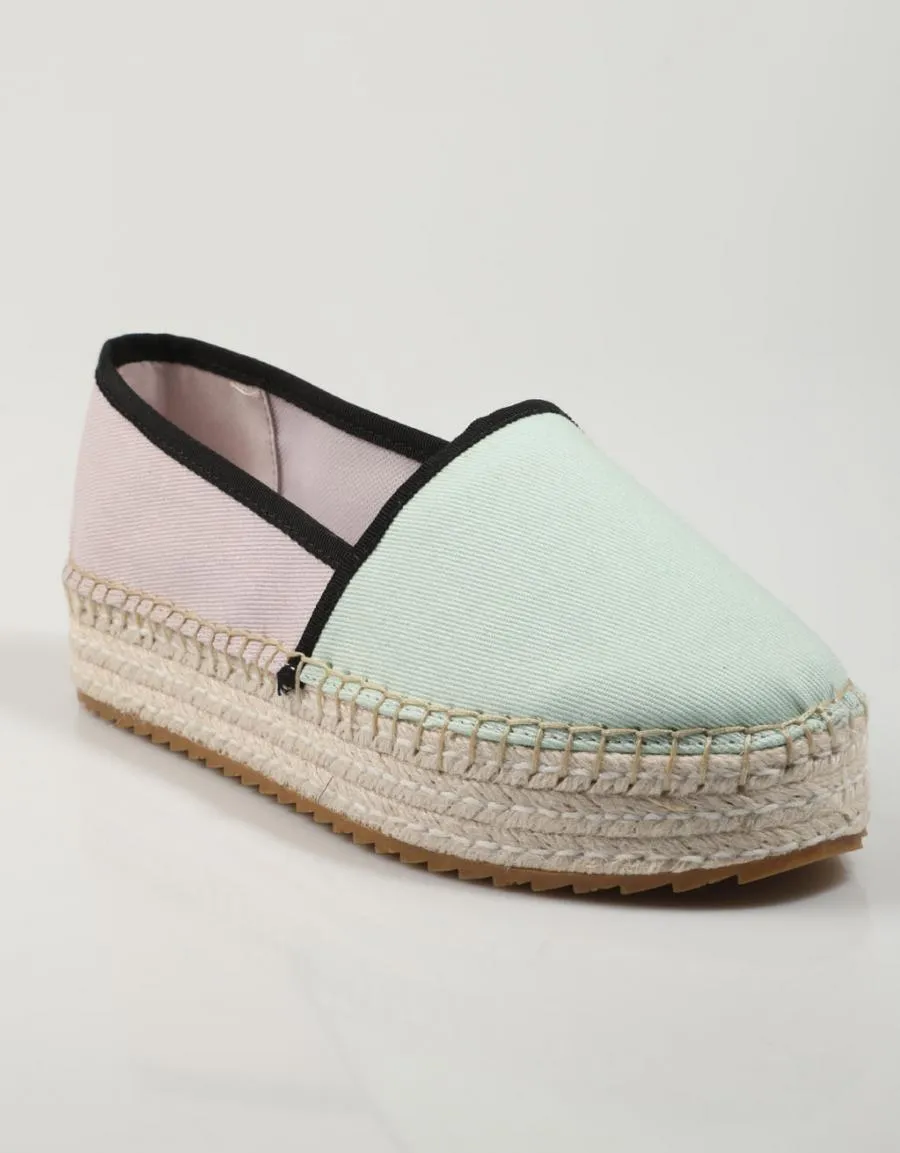  alparcatas TOMMY HILFIGER Tommy Jeans Flatform Espadrille en Multicolor 78610