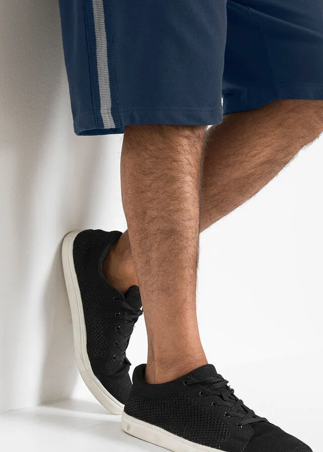 Bermudas de chándal (2 unidades) Azul marino + gris jaspeado