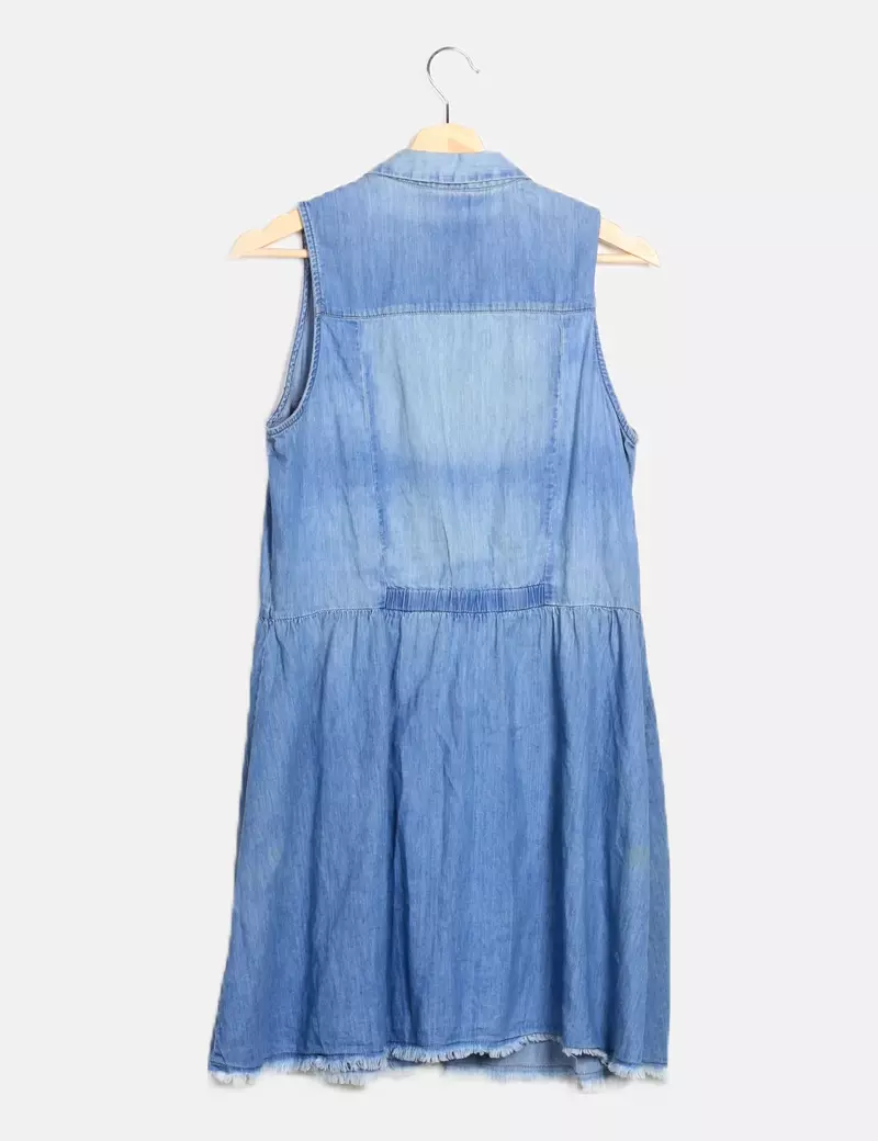 Bershka Vestido azul denim