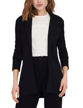 Blazer Only Lacy negra abierta corte holgado para mujer