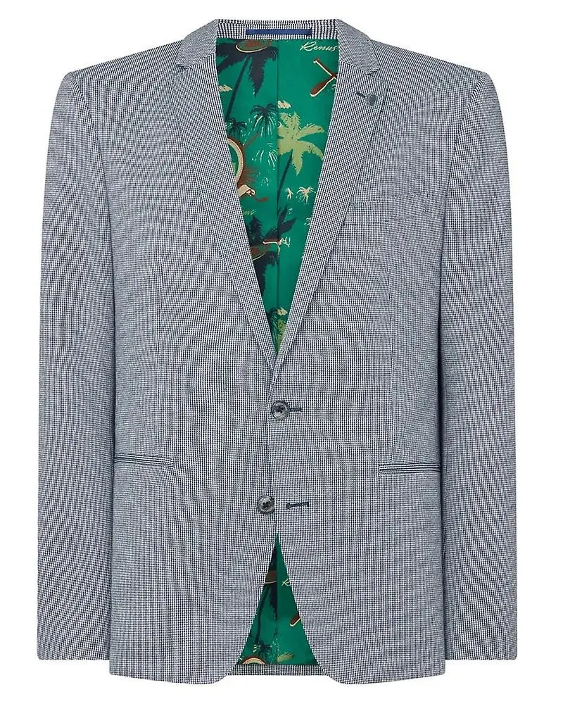 Blazer pata de gallo Nico - azul marino