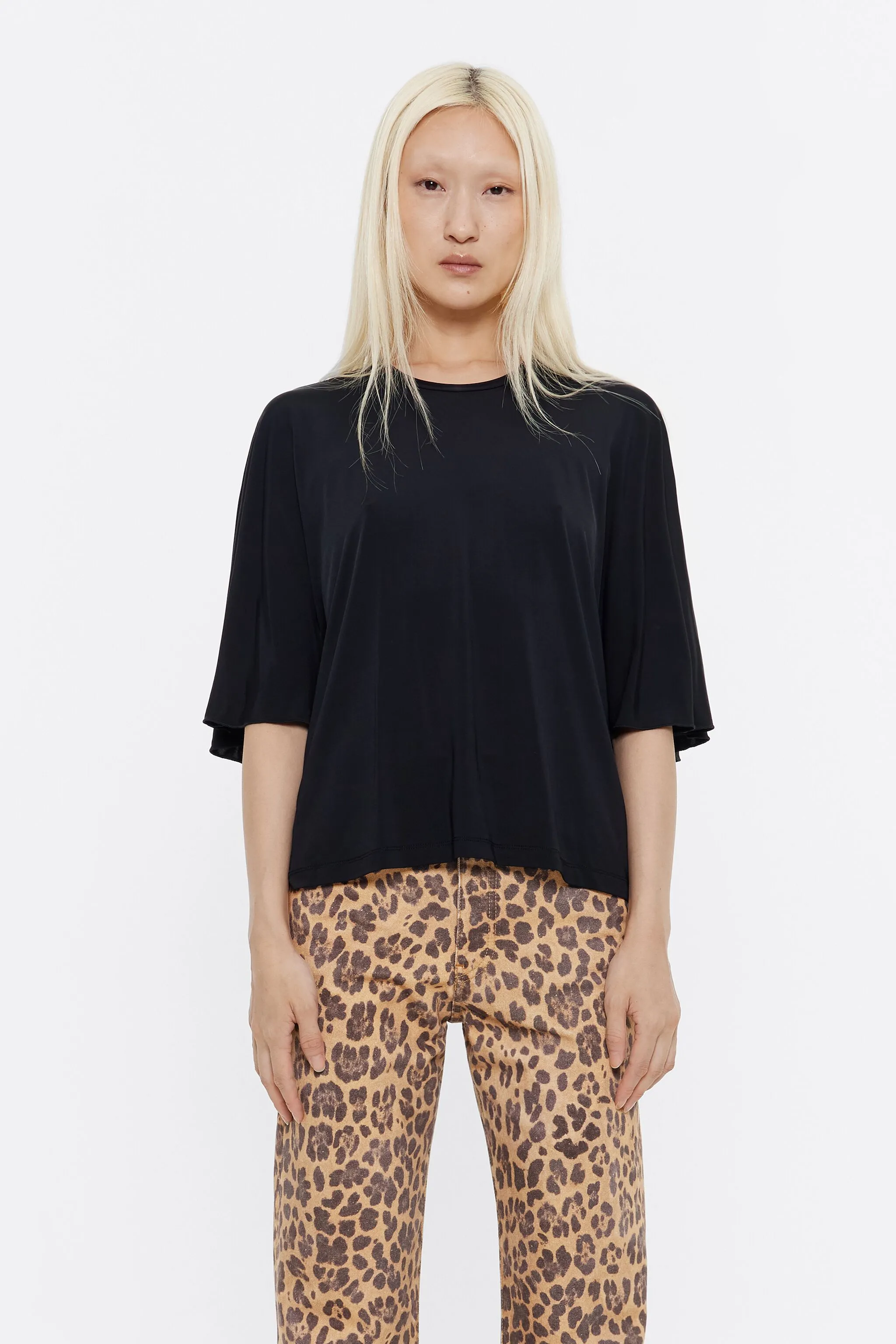 Camiseta boxy negra