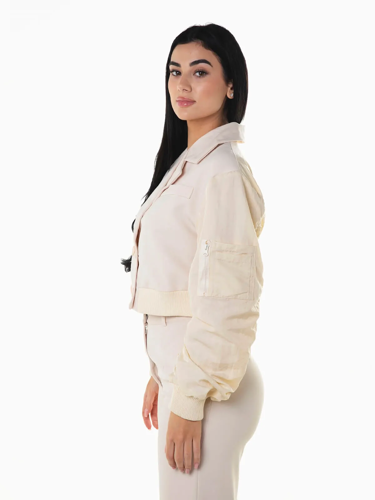 Chaqueta corta estilo blazer