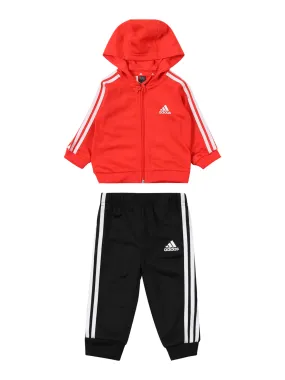 Chándal 'Essentials Shiny' ADIDAS SPORTSWEAR en Rojo, Negro