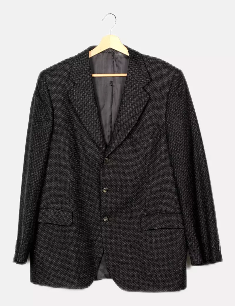 CONTI DI NOVARA Blazer gris marengo jaspeada