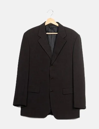 Cortefiel Blazer gris oscuro básica