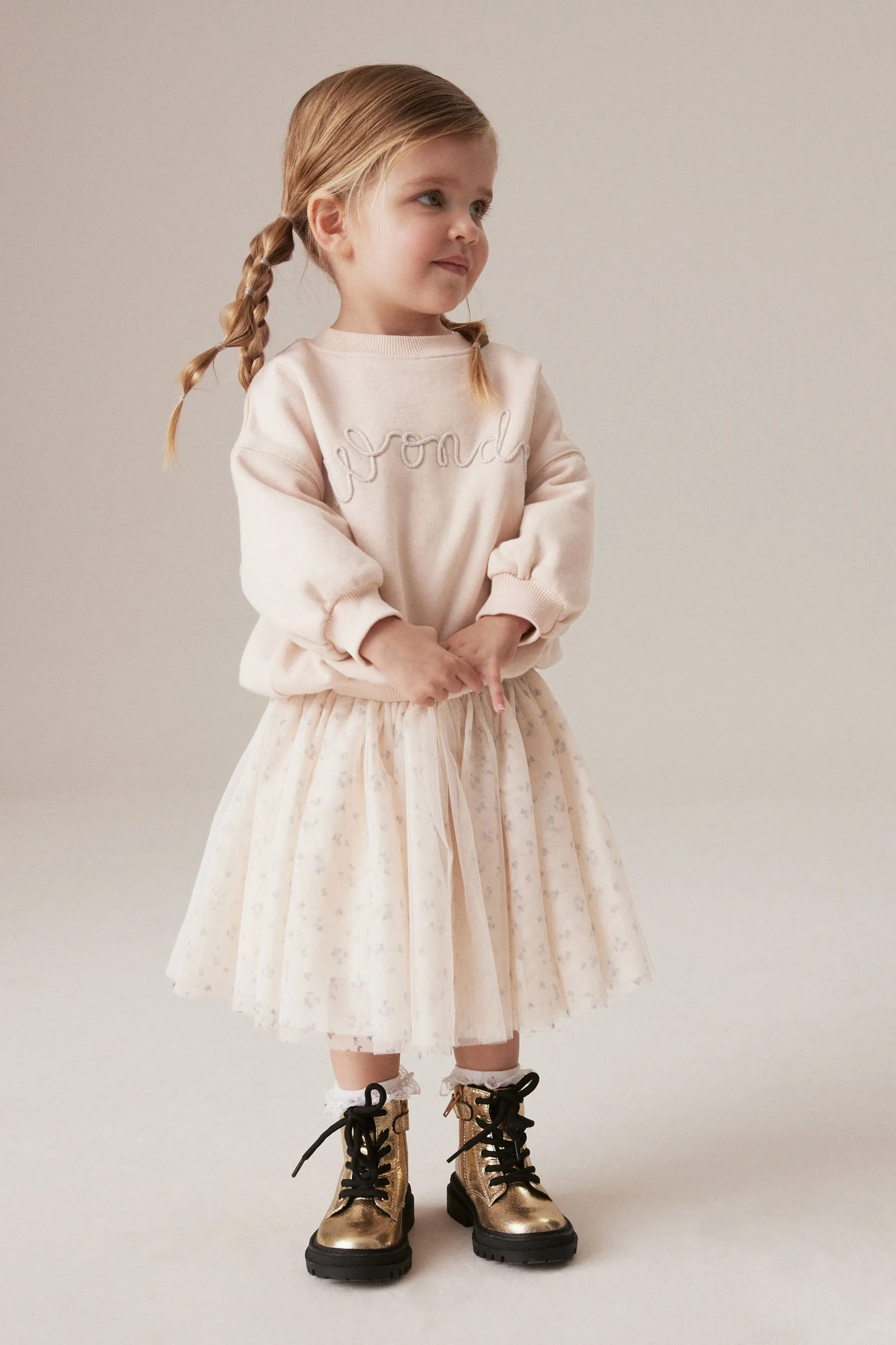 Crema - Long Sleeve Sweater and Skirt Set (3mths-7yrs)
