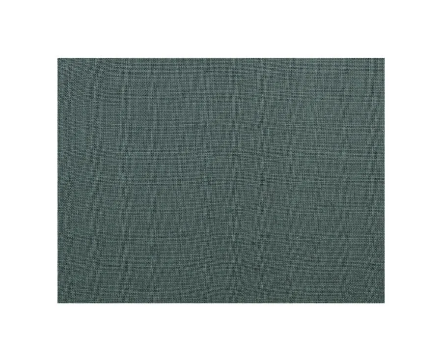 Dark Green long sleeve cotton linen shirt - COLTEN