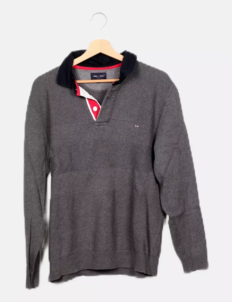 Eden Park Jersey gris punto