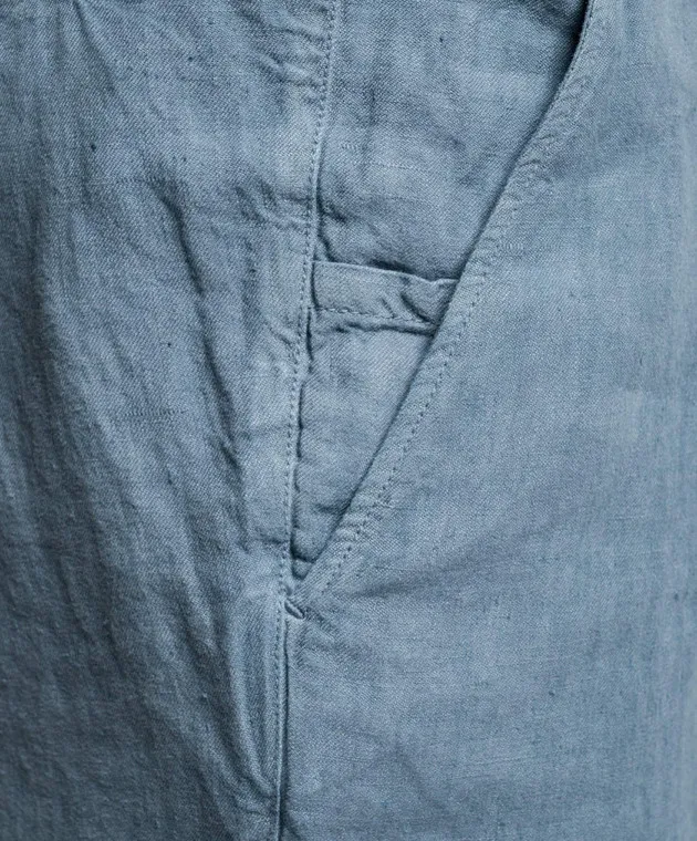 Enrico Mandelli Blue linen shorts