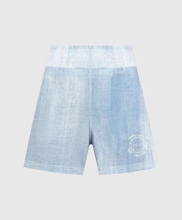 Ermanno Scervino Blue logo shorts