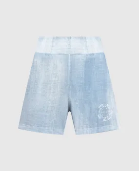 Ermanno Scervino Blue logo shorts