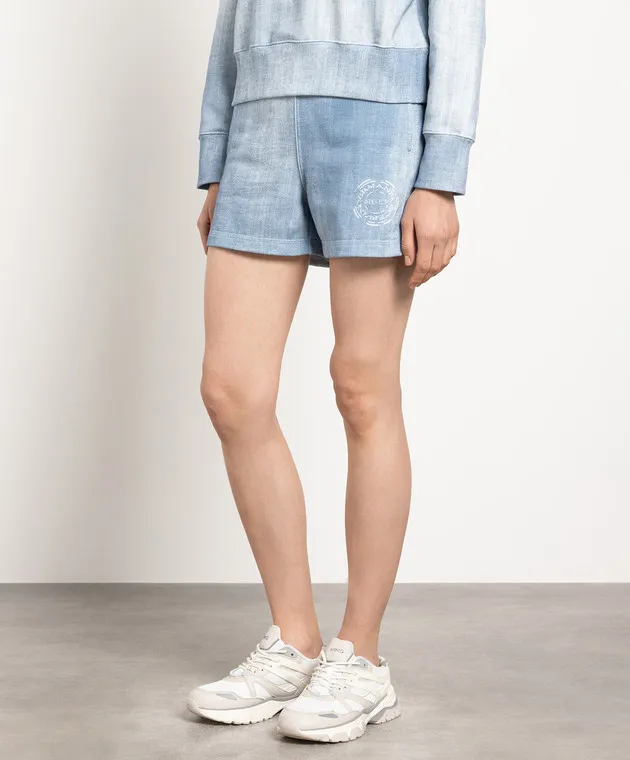 Ermanno Scervino Blue logo shorts