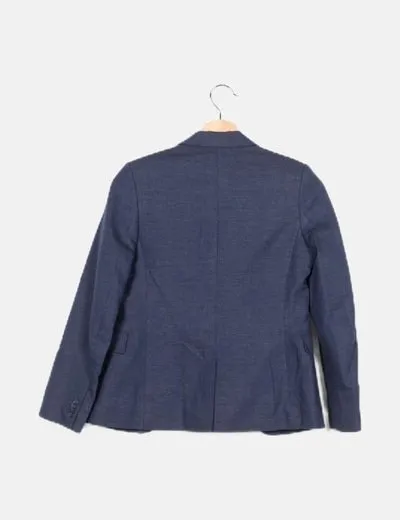 H&M Blazer azul fluida