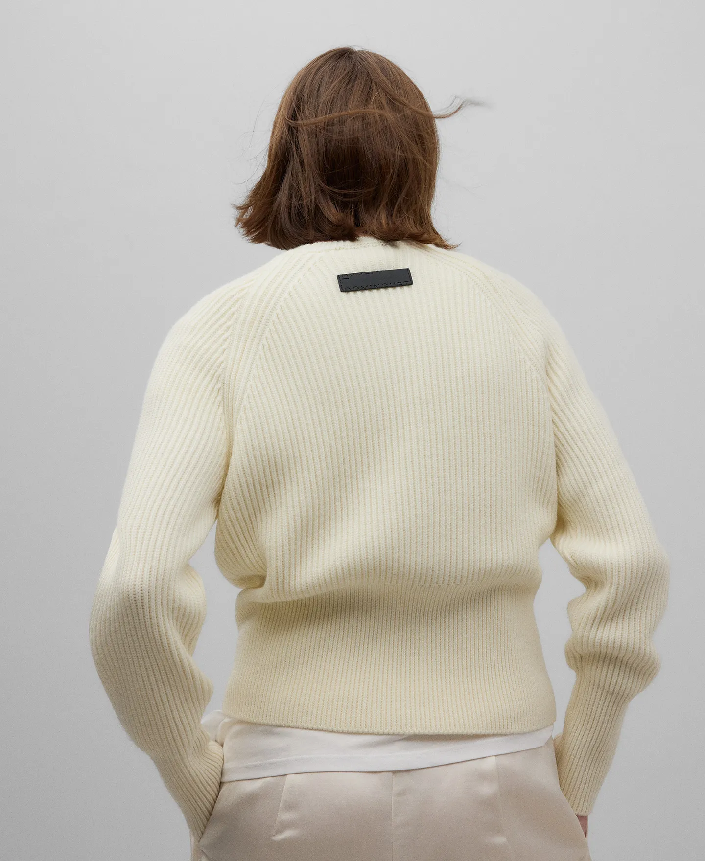 Jersey punto perlado crudo mujer