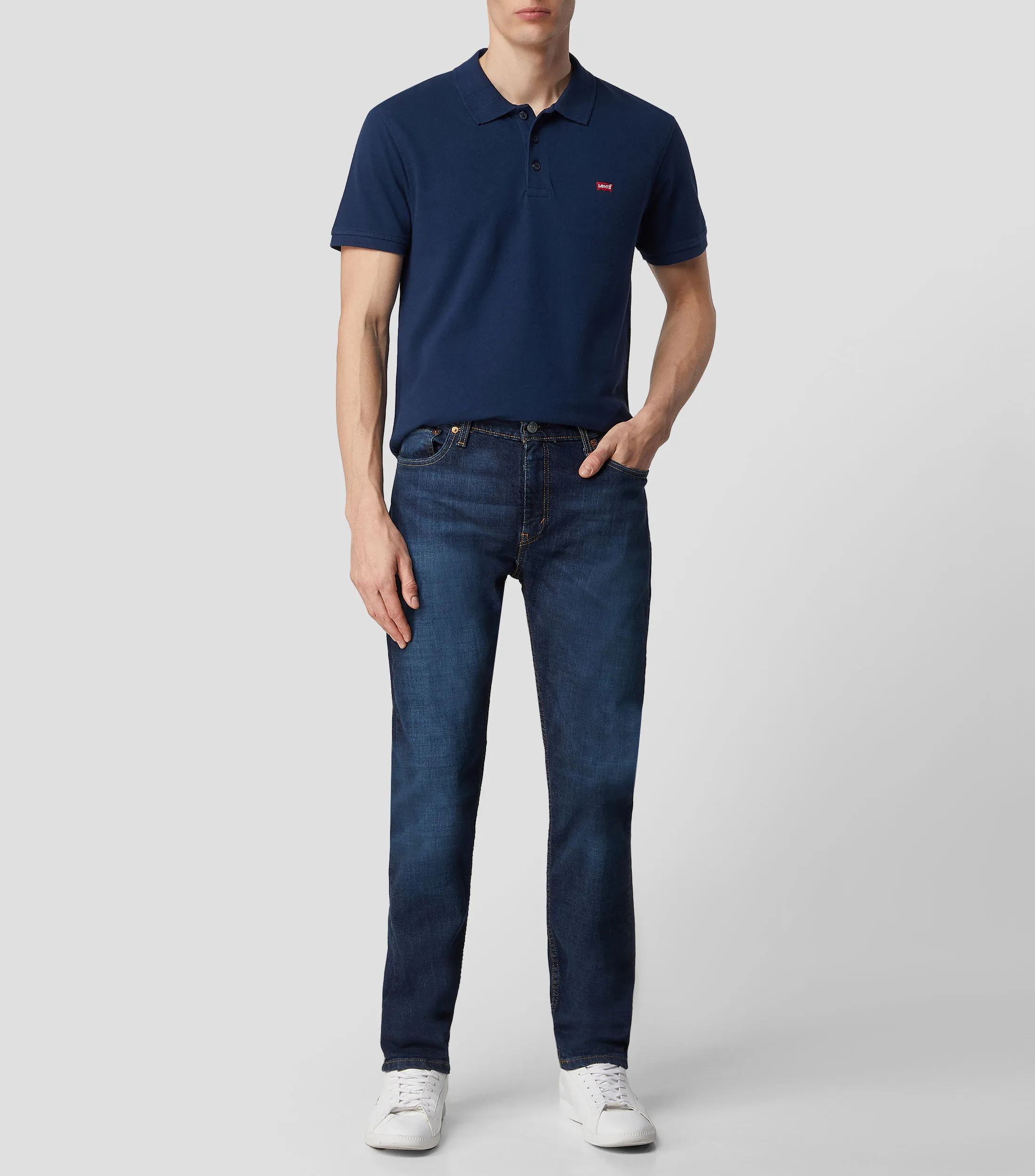 Levi's Playera tipo polo con manga corta lisa Hombre