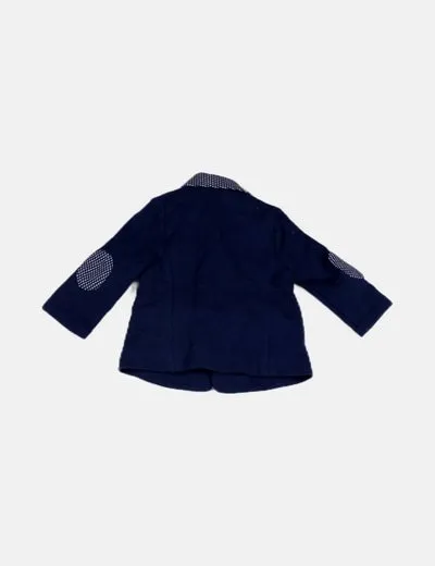 Mayoral Blazer azul marina detalle coderas