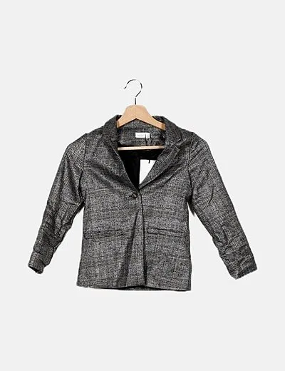 Name it Blazer de cuadro gales glitter