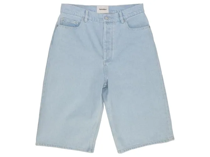 Nanushka Shorts vaqueros celestes Azul 