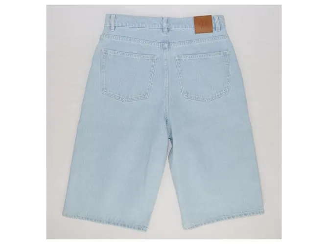 Nanushka Shorts vaqueros celestes Azul 