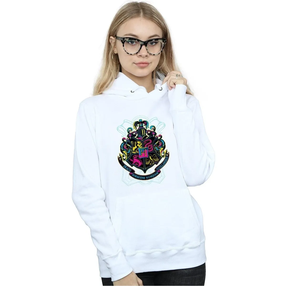 Neon Hogwarts Crest