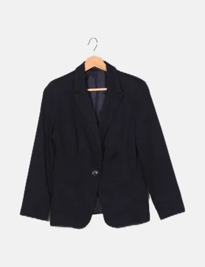 NoName Blazer azul marino básica