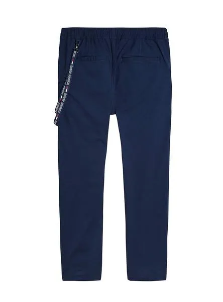 pantalon tommy jeans solid track azul para hombre