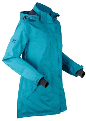 Parka funcional Turquesa jaspeado