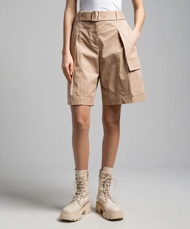 Peserico Brown cargo shorts