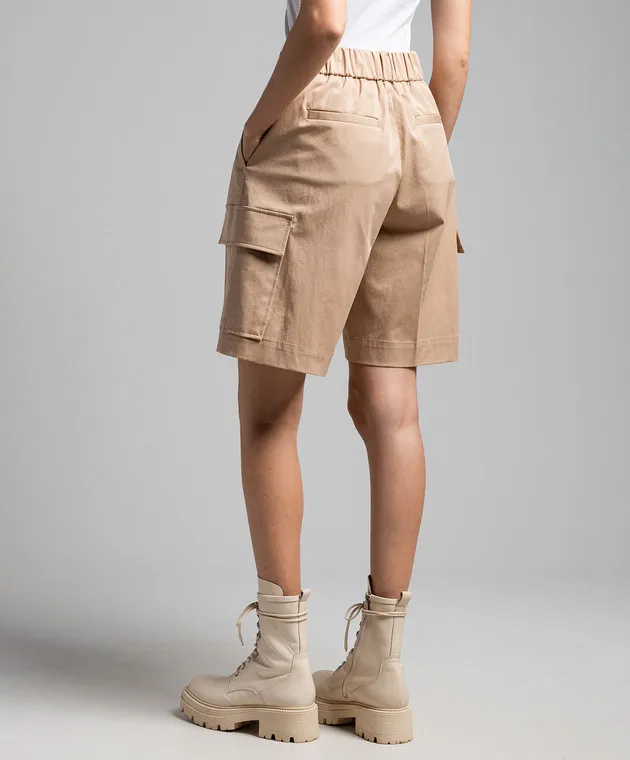 Peserico Brown cargo shorts