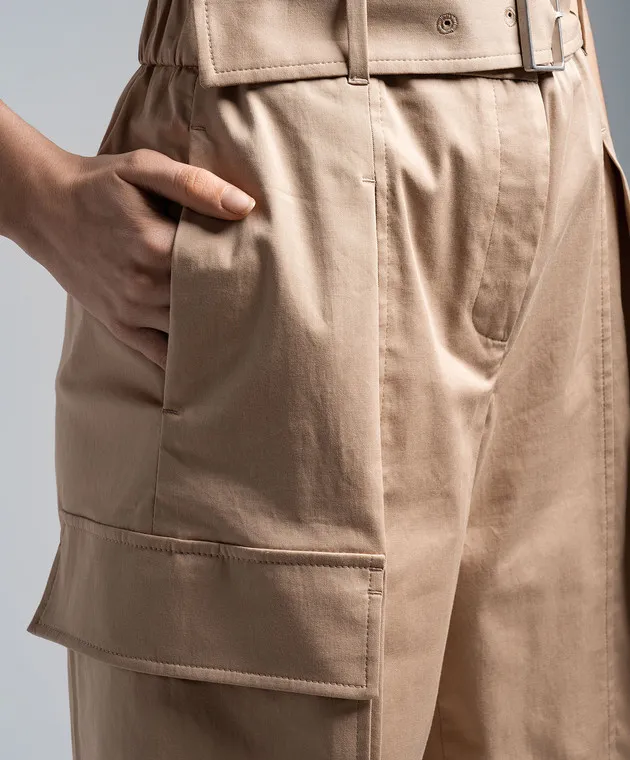 Peserico Brown cargo shorts