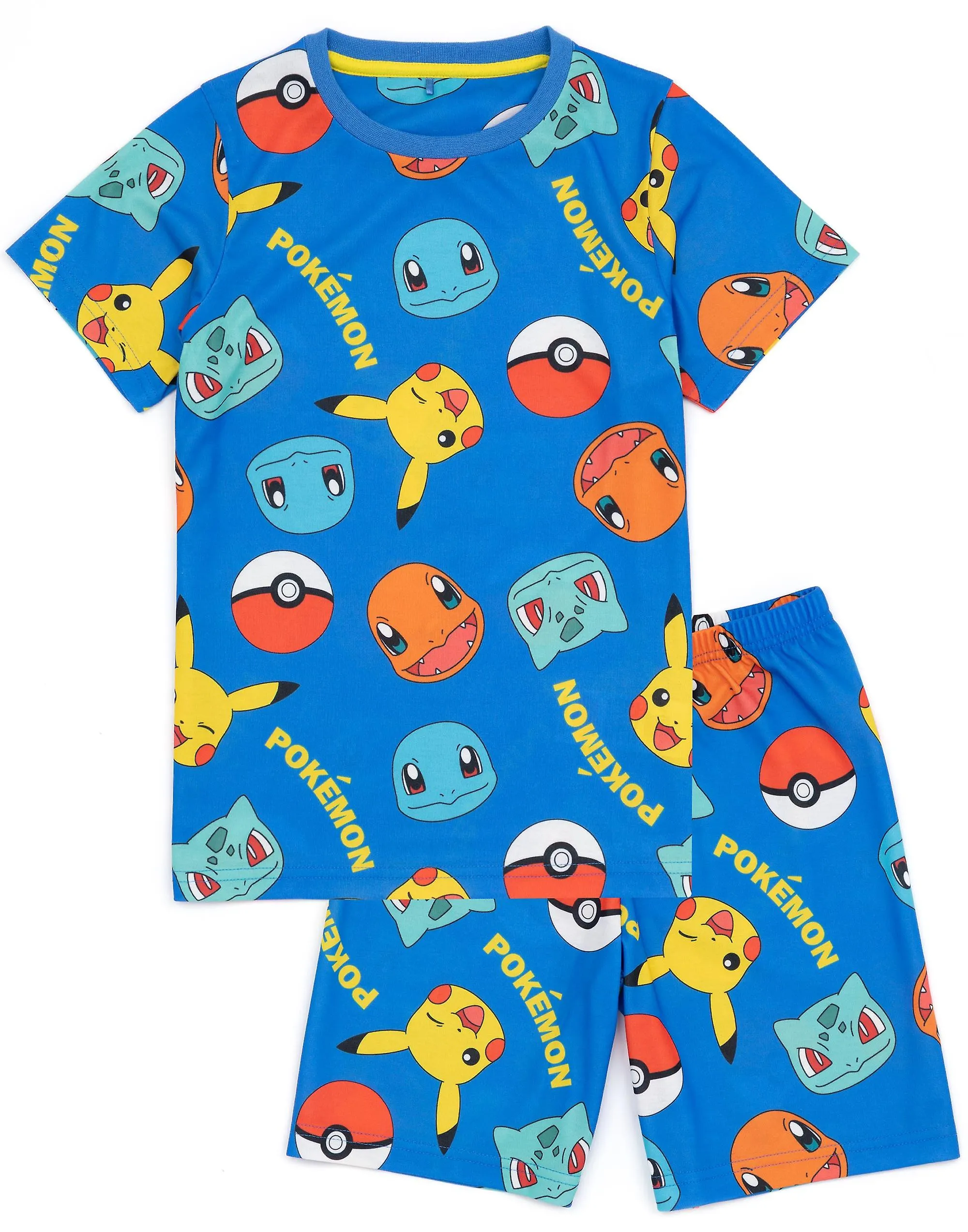 Pokemon Unisex Kids Short Sleeve Short Leg Pyjama Set Multicoloured