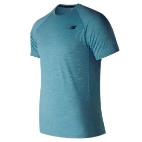 Polera Running Hombre New Balance Tenacity Short Sleeve Calipso