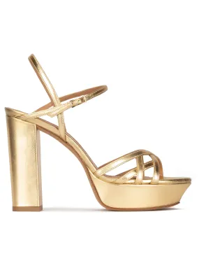 sandalias doradas