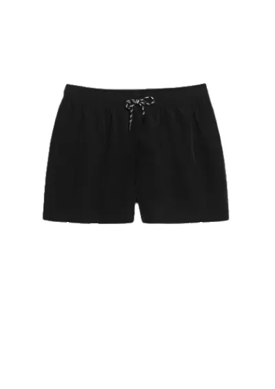 SHORT BOARDSHORT PARKA SPANDEX NEGRO