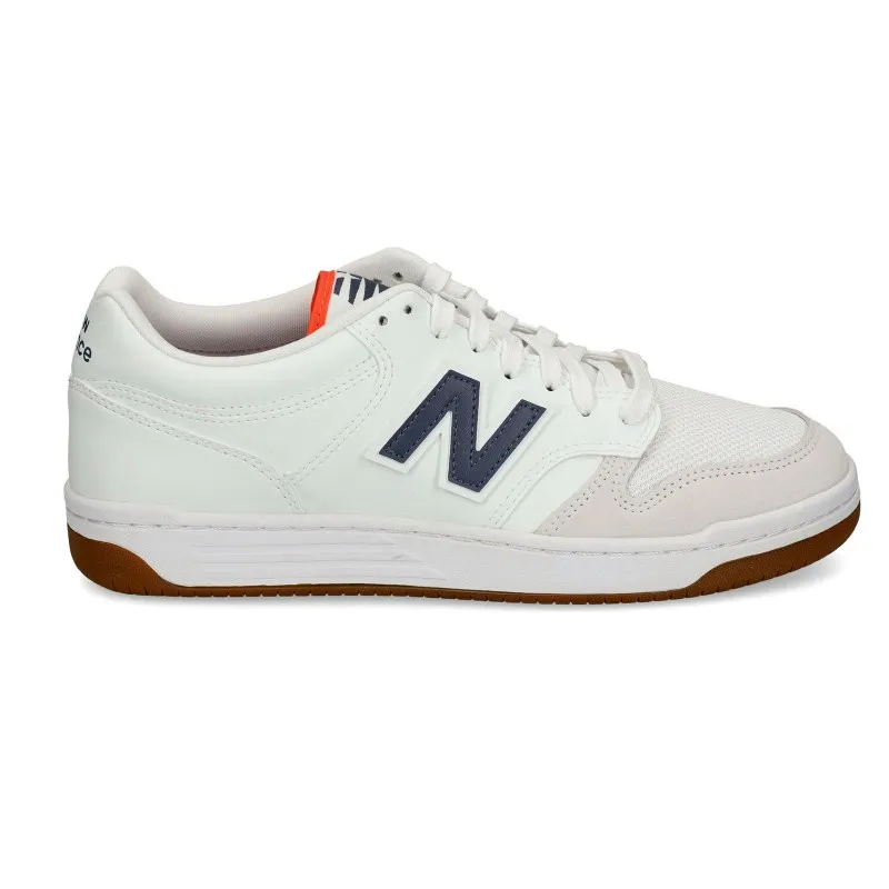 Sneakers New Balance Bb480 Hombre Blanco-gris