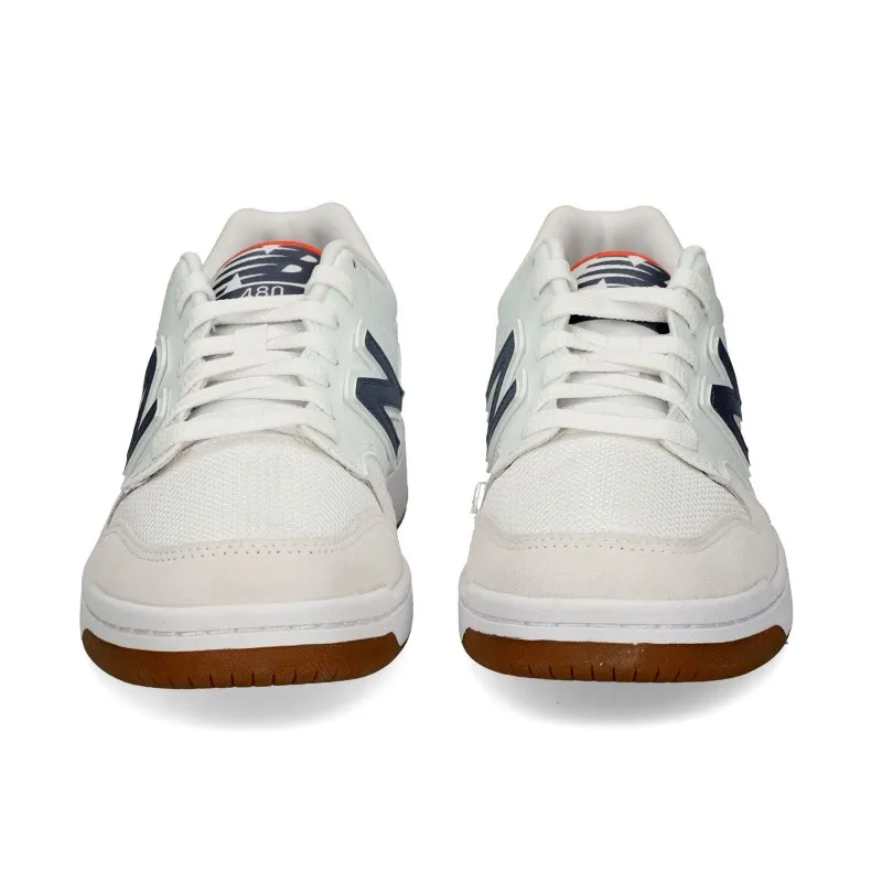 Sneakers New Balance Bb480 Hombre Blanco-gris