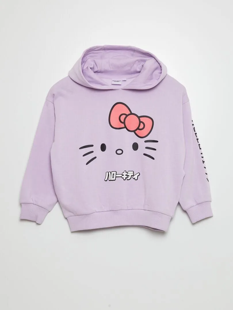 Sudadera de chándal con capucha 'Hello Kitty' - PURPURA