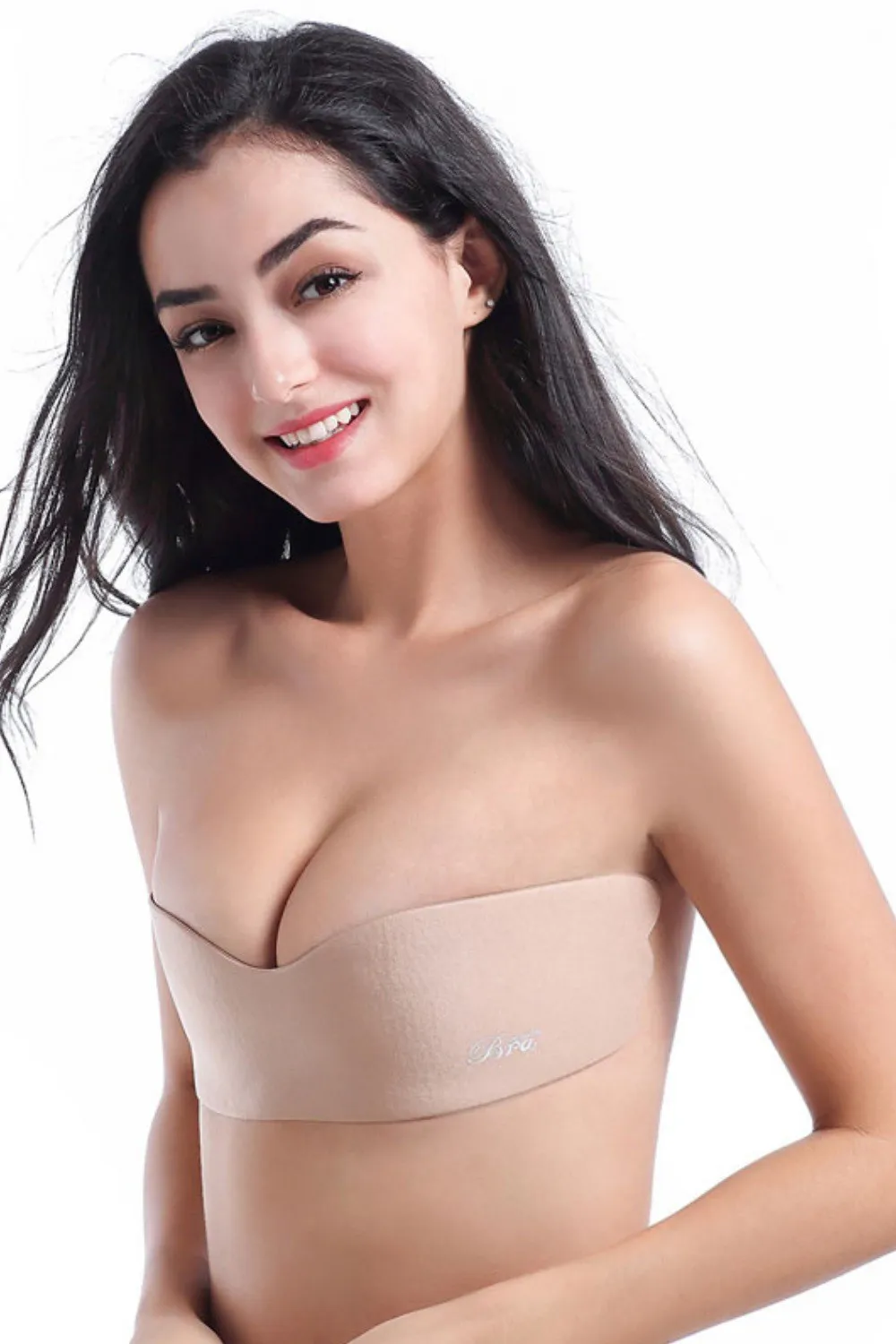 Sujetador bandeau nude autoadhesivo sin tirantes