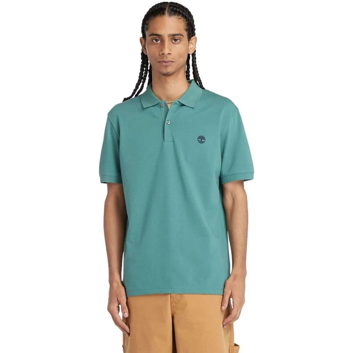 TB0A2DJE - SLEEVE STRETCH POLO-CL61 SEA PINE