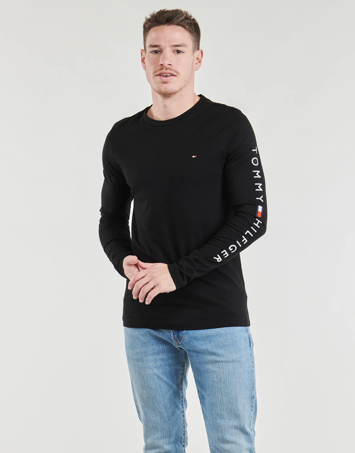 TOMMY LOGO LONG SLEEVE TEE