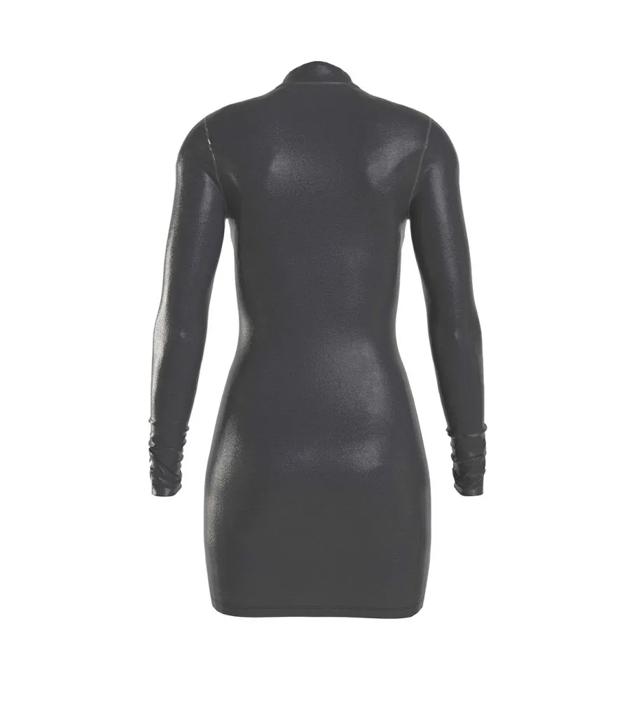 Vestido Metallico Long negro