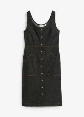 Vestido vaquero Negro denim