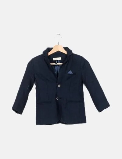 ZY Blazer azul marina básica